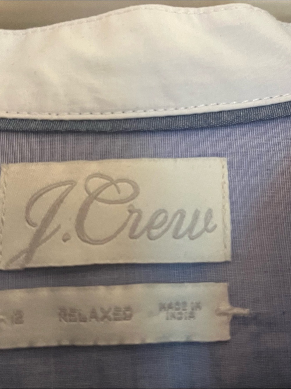 J. Crew Thomas Mason® collarless tunic with White Cuffs - Picture 3 of 7